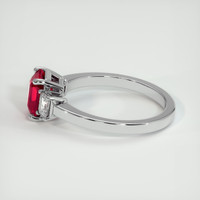 1.57 Ct. Ruby Ring, 14K White Gold 4