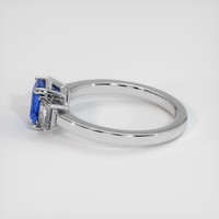 1.16 Ct. Blue Sapphire Ring, 14K White Gold 4