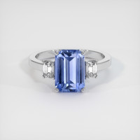 3.04 Ct. Sapphire Ring, 18K White Gold 1