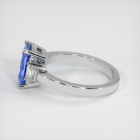 2.30 Ct. Bi Color Sapphire Ring, 18K White Gold 4