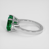 4.07 Ct. Emerald Ring, 18K White Gold 4