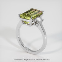 4.17 Ct. Gemstone Ring, 18K White Gold 2