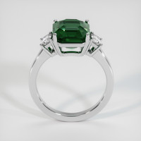 5.27 Ct. Bluish Green Sapphire Ring, 18K White Gold 3
