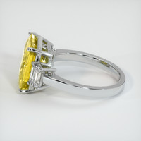 10.07 Ct. Yellow Sapphire Ring, 18K White Gold 4