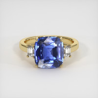 5.04 Ct. Blue Sapphire Ring, 14K Yellow Gold 1