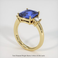 5.04 Ct. Blue Sapphire Ring, 14K Yellow Gold 2