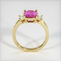 2.19 Ct. Pink Sapphire Ring, 14K Yellow Gold 3