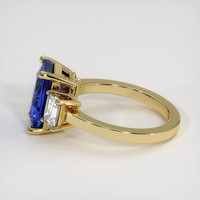 4.02 Ct. Blue Sapphire Ring, 14K Yellow Gold 4