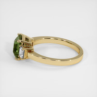 1.91 Ct. Green Sapphire Ring, 14K Yellow Gold 4