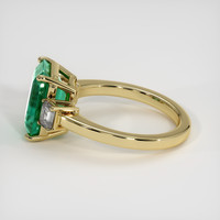 3.44 Ct. Emerald Ring, 18K Yellow Gold 4