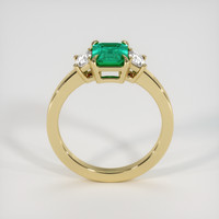 0.86 Ct. Emerald Ring, 18K Yellow Gold 3