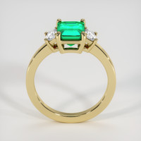 1.19 Ct. Emerald Ring, 18K Yellow Gold 3