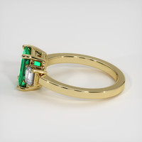 1.19 Ct. Emerald Ring, 18K Yellow Gold 4