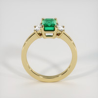 1.22 Ct. Emerald Ring, 18K Yellow Gold 3