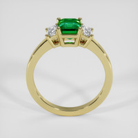 0.94 Ct. Emerald Ring, 18K Yellow Gold 3