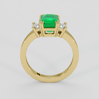 1.43 Ct. Emerald Ring, 18K Yellow Gold 3