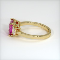 2.19 Ct. Pink Sapphire Ring, 18K Yellow Gold 4