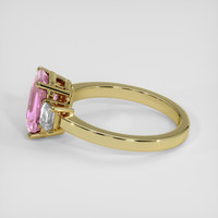 2.54 Ct. Padparadscha Sapphire Ring, 18K Yellow Gold 4