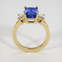 4.02 Ct. Blue Sapphire Ring, 18K Yellow Gold 3