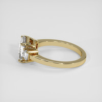 3.76 Ct. White Sapphire Ring, 18K Yellow Gold 4