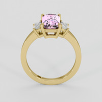 2.53 Ct. Pink Sapphire Ring, 18K Yellow Gold 3