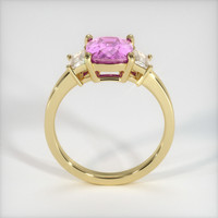 2.12 Ct. Purplish Pink Sapphire Ring, 18K Yellow Gold 3