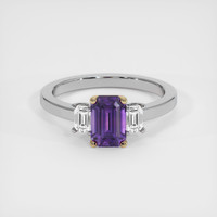 1.30 Ct. Sapphire Ring, 14K Yellow & White 1