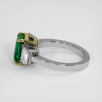 1.91 Ct. Emerald Ring, 18K Yellow & White 4