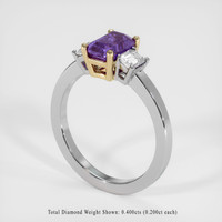 1.30 Ct. Sapphire Ring, 18K Yellow & White 2