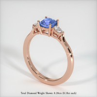 2.01 Ct. Sapphire Ring, 18K Rose Gold 2