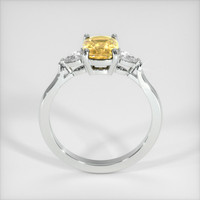 1.65 Ct. Yellow Sapphire Ring, 14K White Gold 3