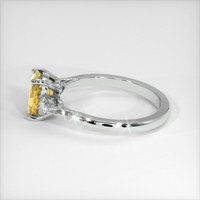 1.65 Ct. Yellow Sapphire Ring, 14K White Gold 4