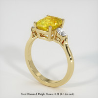 3.05 Ct. Yellow Sapphire Ring, 14K Yellow Gold 2