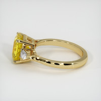 3.05 Ct. Yellow Sapphire Ring, 14K Yellow Gold 4