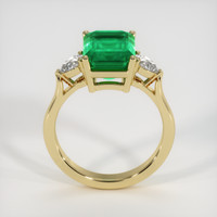 4.55 Ct. Emerald Ring, 18K Yellow Gold 3