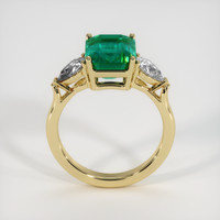 3.32 Ct. Emerald Ring, 18K Yellow Gold 3
