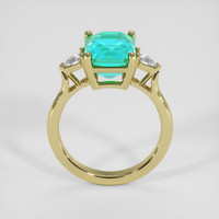 4.55 Ct. Emerald Ring, 18K Yellow Gold 3
