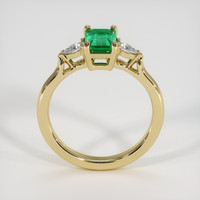 0.80 Ct. Emerald Ring, 18K Yellow Gold 3