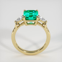 3.29 Ct. Emerald Ring, 18K Yellow Gold 3