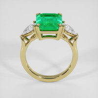 4.40 Ct. Emerald Ring, 18K Yellow Gold 3