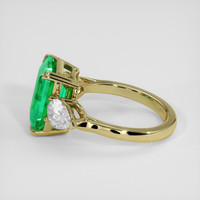 4.40 Ct. Emerald Ring, 18K Yellow Gold 4