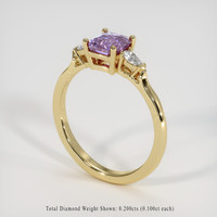 1.41 Ct. Sapphire Ring, 18K Yellow Gold 2