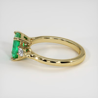 1.19 Ct. Emerald Ring, 18K Yellow Gold 4