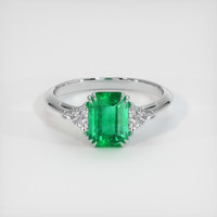 1.35 Ct. Emerald Ring, Platinum 950 1