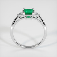 0.64 Ct. Emerald Ring, Platinum 950 3