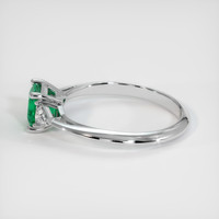 0.64 Ct. Emerald Ring, Platinum 950 4