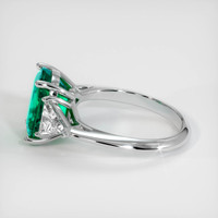 3.30 Ct. Emerald Ring, Platinum 950 4