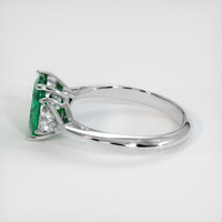 1.32 Ct. Emerald Ring, Platinum 950 4