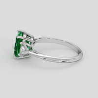 2.03 Ct. Emerald Ring, Platinum 950 4