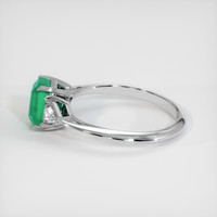 0.88 Ct. Emerald Ring, Platinum 950 4